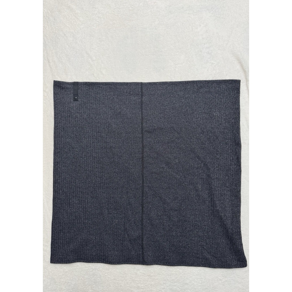 Lululemon Vinyasa Scarf Womens One Size Gray Herringbone Snap Wrap Neck Warmer